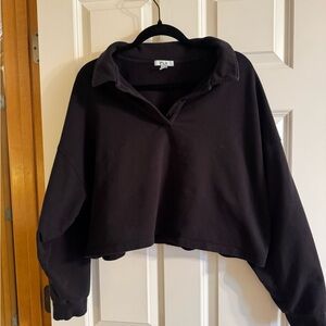 FLX- Black Cropped Sweatshirt